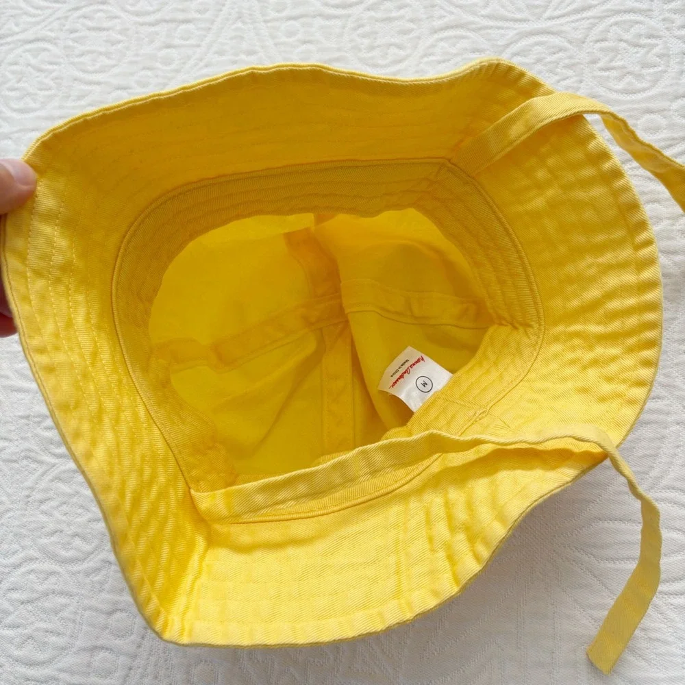 Hanna Andersson Kid's Sun Hat, Yellow Sz M 4-6 Yr